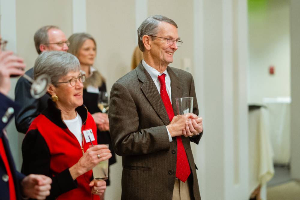 Guests at the Foundation Holiday Reception